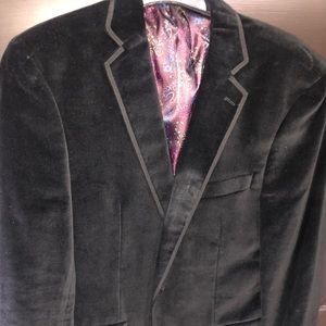 Men’s Black Velvet Blazer